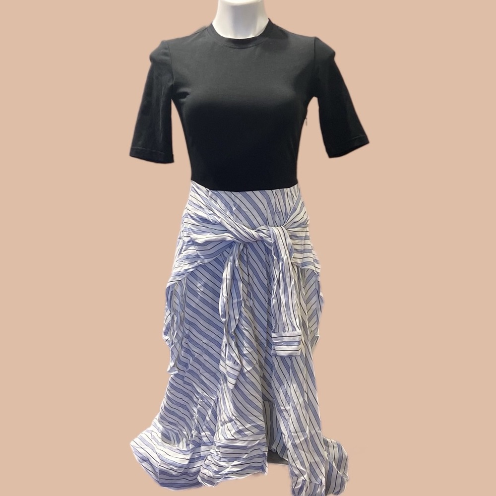 Monogram Stripes Print dress